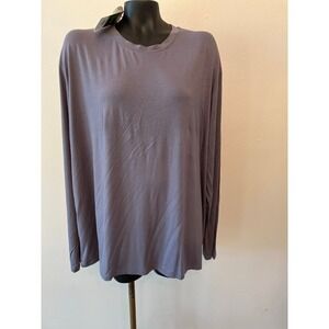 WiWi Bamboo Men's XXL L/S T-Shirt Moisture Wick Gray Stretch Base Layer Soft NWT